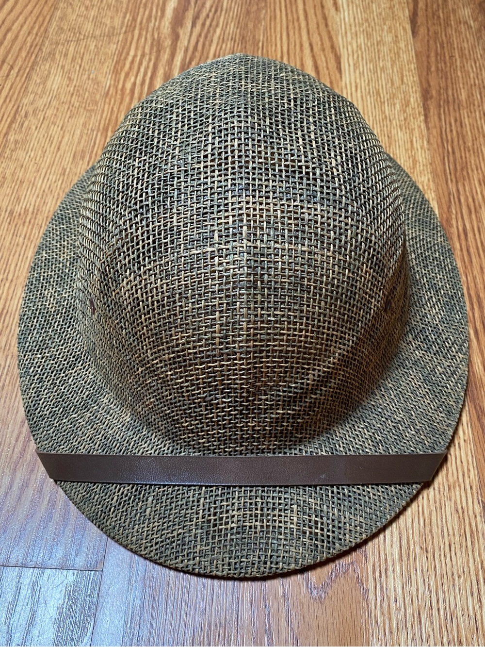 Tropical Ventures Palm Beach  Florida Woven Straw Pith Safari hat/helmet